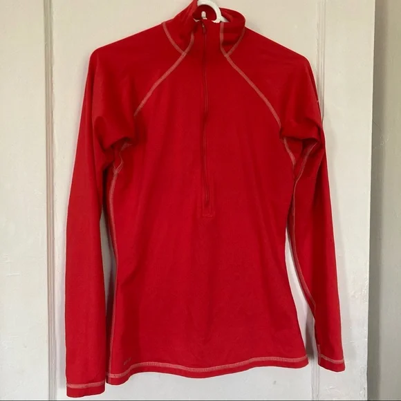 Nike Pro Dri Fit hot red Workout top - Picture 2 of 12